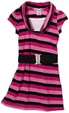 Pink Angel Girls 2-6X Belted Stripe Dress, Fuchsia, Small 4 Pink Angel Girls 2-6X Belted Stripe Dress, Fuchsia, Small 4