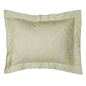 Fieldcrest® Luxury Jacquard Sham - White/ Green