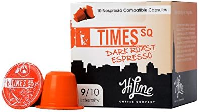 Premium Alternative to Nespresso Capsules, Nespresso Pods, Nespresso Coffee Times Square Dark Roast (Times Square Dark Roast)