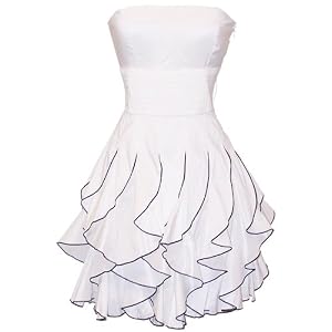 Strapless Ruffle Mini Dress Prom Party Formal Gown