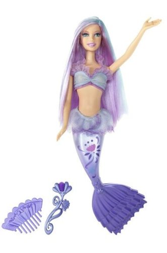Childrens Toyshop  Toys : Mattel: Barbie Fairytopia Color Change Mermaid - Purple