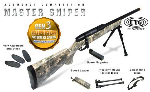 UTG Master Sniper airsoft rifle , Army Digital
