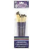 Brown Nylon Brush Set-10 Short Handled Brushes