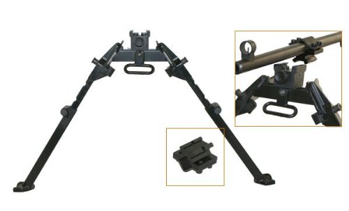 M1A/M14 Bipod with Weaver Quick Release Mount/Universal Barrel Adapter Included