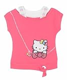 Hello Kitty Girls 2 6X Tank 2 Fer Top with Mini Waffle Applique, Fuschia Purple, 3T
