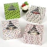 Cardboard Holiday Cupcake Boxes (12 pack)