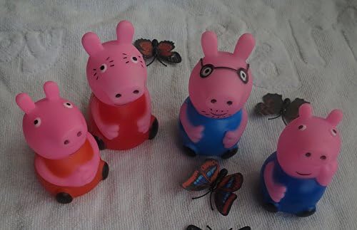1 Set(4pcs)Peppa Pig Family Pack Action Figures Doll 4"