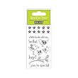 Hello Birdie Sparkle Clear Stamps (Hero Arts) CL177
