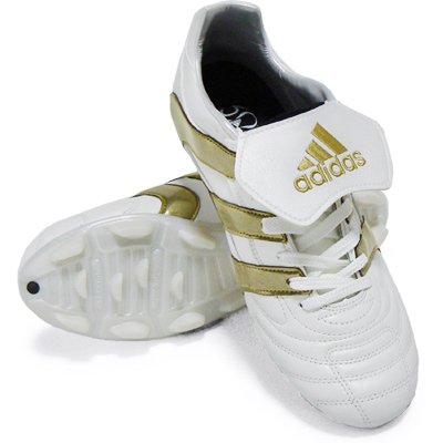 アディダス（adidas） サルディーナ KS ホワイト×ゴールド　アディダス サッカースパイク