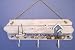 maritime Hakenleiste Garderobe mit 3 Haken 42x17cm
