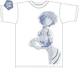 新世紀エヴァンゲリオン 綾波Tシャツ ホワイト サイズ:L