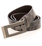 Guess - G by GUESS Checked Belt with Wide G Buckle