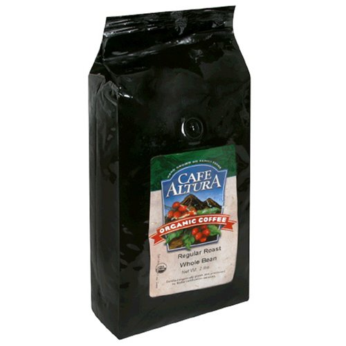 Cafe Altura Organic Coffee, Regular Roast, Whole Bean, 32-Ounce Bag