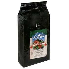 Café Altura Organic Coffee, Regular Roast, Whole Bean, 32-Ounce Bag