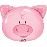 Playful Smiling Piggy Farm Animals 30" Balloon Mylar