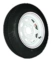 4-hole 12" x4" White Spoke Trailer Wheel and Tire (1045 lb. capacity)