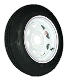 4-hole 12 x4 White Spoke Trailer Wheel and Tire (785 lb. capacity)