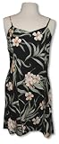 Princess Seam Tailored Fit Sun Dress - Melia (Plumeria) Form Fitting A-Line Hawaiian Aloha Style 170 Sun Dress - Mini Style