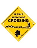 Eigenschaften shark-toys  / Alaska Sled Dogs Crossing - Adventure Schild mit Saugnapf - Auto Hund Hunde Spaß Geschenk Deko