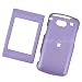 AT&T UTStarcom Quickfire PCD Rubberized Snap On Protector Hard Case Rubber Feel Leather Paint Cover Light Purple 017