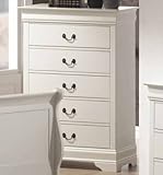 Storage Chest Louis Philippe Style in White Finish