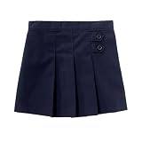 Preschool Girls' Uniform Pleated Tab Scooter - Navy