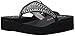 Skechers Cali Women's Vinyassa-Bindu Flip Flop,Black/Silver,8 M US