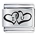 Lover Hearts Laser Gift Italian Charm