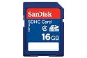 SanDisk 16Gb SDHC SecureDigital High Capacity Card - Retail Packaging