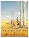 World Travel Giclee Art Print Hamburg America Line Australian Outback 16 x 20 in.