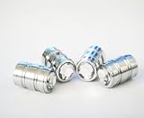 Bling Anti-Theft Locking System White Diamond Rhinestone Metal Chrome Tire Rim Valve Stem Cap-VC-WHE