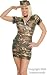 Adult Sexy Army Girl Costume (Size: Medium 7-9)
