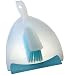 TRANSLUCENT/AQUA DUSTPAN SOFT BRUSH