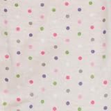 Halo Innovations 100% Organic Cotton Short Sleeve Bodysuits 2-Pack- Pink/Purple Dots, 6-9 months