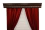 BCL Drapery Hardware 82HAWAD Double Curtain Rod Cornice, Halsted Custom Molding, Walnut, 82-Inch