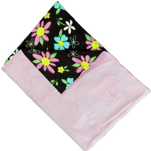 Blossoms Reversible Velour Baby Blanket product image