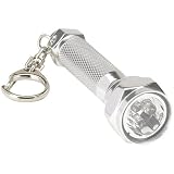 Stansport Aluminum LED 3 Bulb Flashlight Keychain-Batteries Included