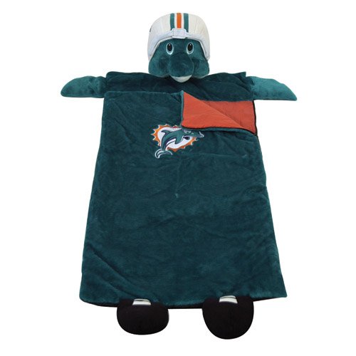 6' Children's NFL Miami Dolphins Cozy Sleeping Bag