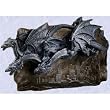 Mystical Gothic Medieval Castle Dragons Wall Sculpture