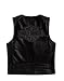 Harley-Davidson&reg; Men's Reflective Bar & Shield Logo Leather Vest. Midweight. Embroidery. 98149-10VM