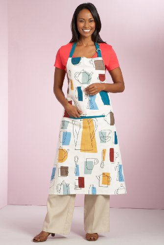 Pure Cotton Teapot Print Apron