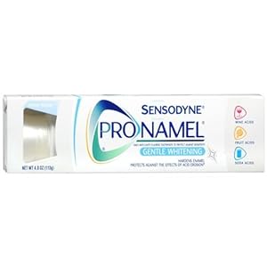 Sensodyne ProNamel Toothpaste, Fluoride, Gentle Whitening, Alpine Breeze, 4 oz.