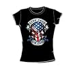 Lethal Threat - Live Free Skull - Jrs Black Sheer Cap Slv T-Shirt For Women