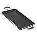 Vasconia Double Burner Aluminum 10-Inch X 18-Inch Non-Stick Griddle, Black