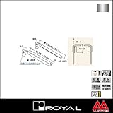 e-kanamono ロイヤル 棚受け 木棚用傾斜ブラケット AL-56S 300 クローム