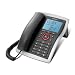 Emporia T12  Komfort Telefon mit Freisprecheinrichtung, LCD Display, Wandmontage und CLIP Rufnummernanzeige grau