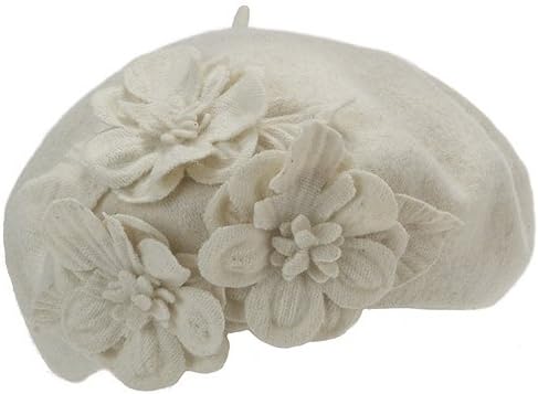 Betmar Flower Beret (One Size, Mink)