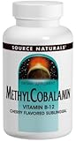 Source Naturals MethylCobalamin Vitamin B-12, Cherry Flavored, 5 MG,120 Tablets