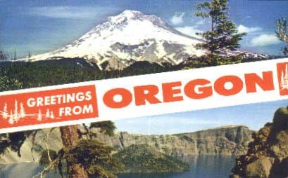 Mt Hood, Oregon Postcard