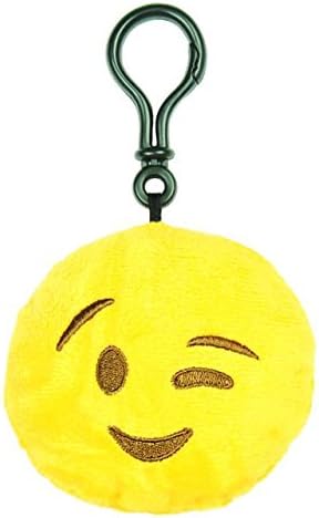Wink Emoji Throwbaby 3" Plush Clip-On Keychain By Throwboy